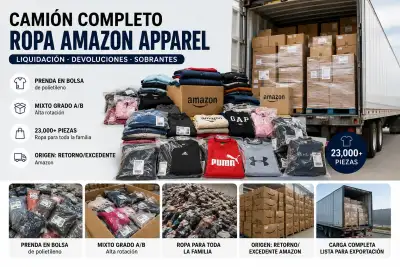 Lote de liquidación: Camión Completo – Ropa Amazon Apparel (23,000+ Piezas)