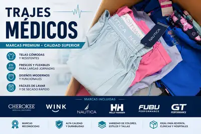Lote de liquidación: TRAJES MEDICOS MIX (200 Uds)